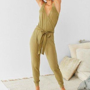 Urban Outfitters Sasha Tie Jumpsuit Moss Green XS